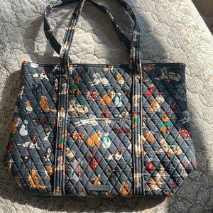 Vera Bradley Holiday Dogs Vera Tote